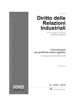 Il licenziamento per giustificato motivo oggettivo