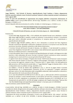 Legge Obiettivo - Hub Portuale di Ravenna