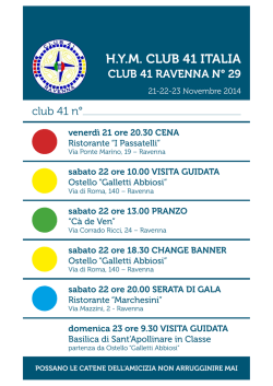 H.Y.M. CLUB 41 ITALIA