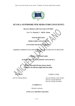 scuola superiore per mediatori linguistici