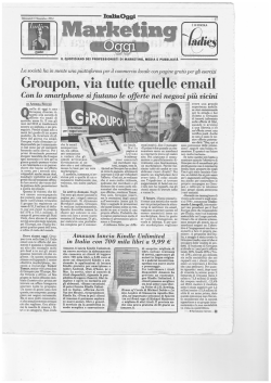 ItaliaOggi - Groupon Works
