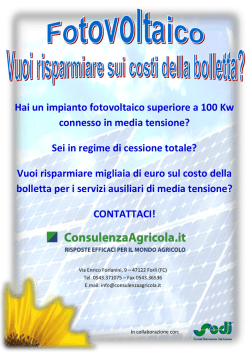 Hai un impianto fotovoltaico superiore a 100 Kw connesso in media