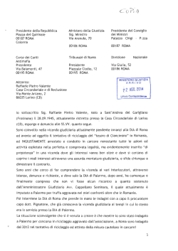 La denuncia di Valente