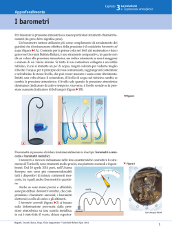 I barometri - Zanichelli online per la scuola