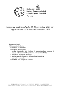 Documenti di bilancio - ordine dei dottori commercialisti e degli