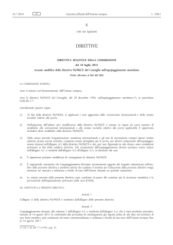 Direttiva 2014/93/UE della Commissione, del 18 luglio