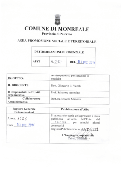 dirigente - Comune di Monreale