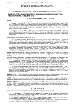 DIREZIONE GENERALE PER LA SALUTE