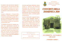 locandina concerti - I Cantori di Marostica