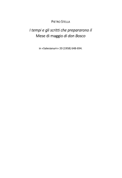 I tempi e gli scritti che prepararono il Mese di maggio di