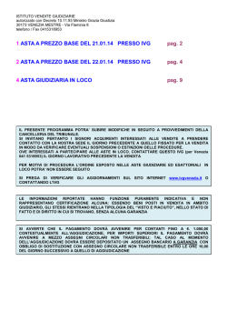 Bollettino aste Gennaio 2014 - Istituto Vendite Giudiziarie di Venezia