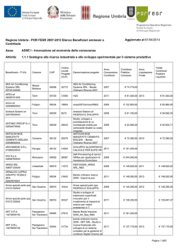 Regione Umbria - POR FESR 2007