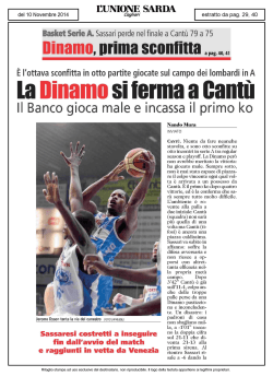 Articolo [PDF] - Dinamo Sassari