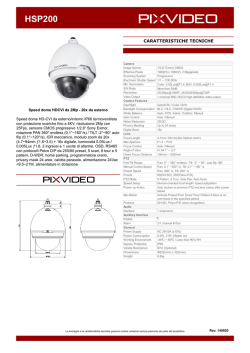 HSP200 &ndash; Scheda Tecnica
