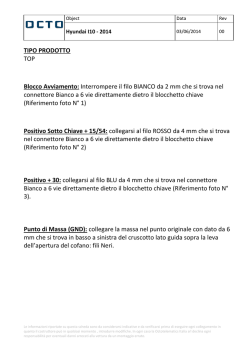 Interrompere il filo BIANCO da 2 mm che si trova nel connettore