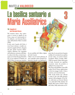 INVITO A VALDOCCO - SALESIANI DON BOSCO