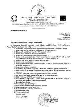 ISTITUTO COMPRENSNO ST AT ALE HGALILEO GALILEI"