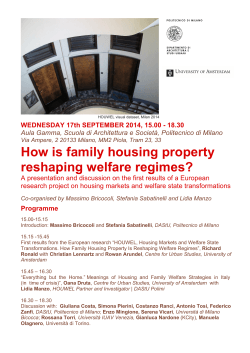 How is family housing property reshaping welfare