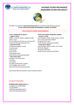 International Know How - Unione del Commercio di Milano