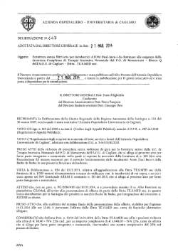Deliberazione n. 247 del 21.03.2014