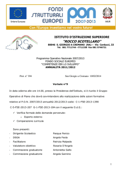 Graduatoria esperti - isroccoscotellaro.it
