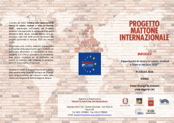 INFODAY - Progetto Mattone Internazionale