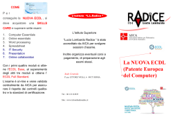 Guarda la nostra brochure - Istituto Superiore Lucio Lombardo Radice