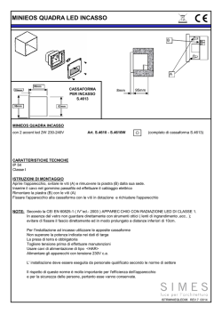 Istruzioni di montaggio
