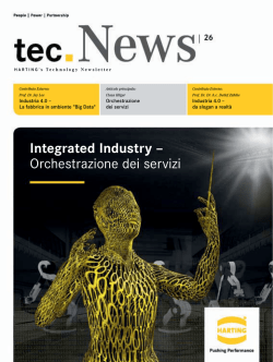 Integrated Industry &ndash; Orchestrazione dei servizi