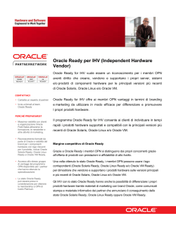 Oracle Ready for IHV (Independent Hardware Vendor)
