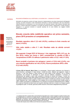Comunicato stampa