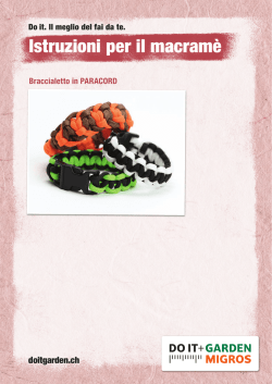 Istruzioni per il macram&egrave;