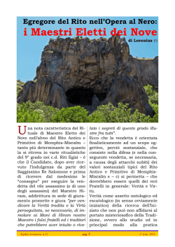 i Maestri Eletti dei Nove