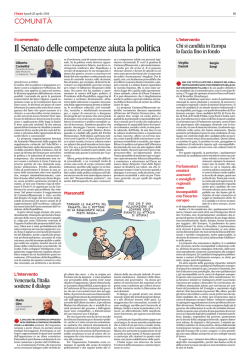 Il Senato delle competenze aiuta la politica