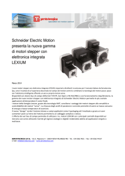 Schneider Electric: Motori Stepper con elettronca