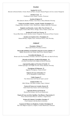 Insalate Antipasti