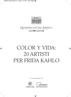 color y vida: 20 artisti per frida kahlo