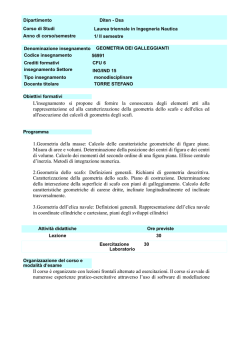 Geometria dei galleggianti