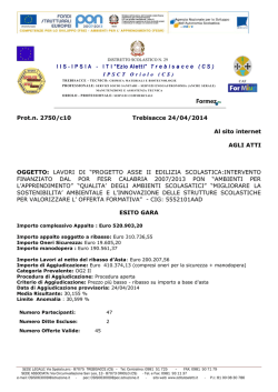 IPSIA - ITI &ldquo;Ezio Aletti&rdquo; T rebisacce ( CS ) - IPSIA E.Aletti