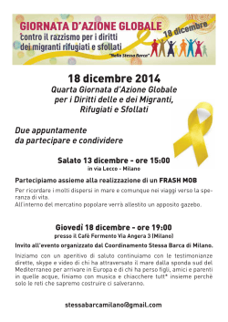 18 dicembre 2014 - Rete Scuole Senza Permesso Milano