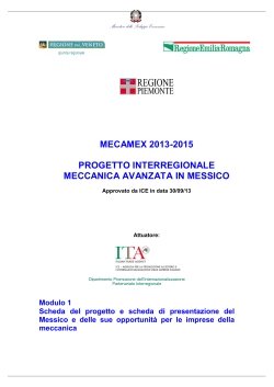 Mecamex - scheda progetto - Regione Emilia