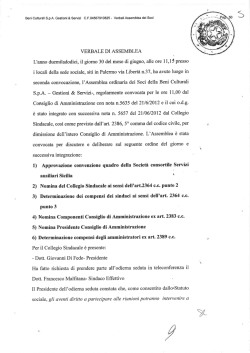 Atto di Nomina - Servizi Ausiliari Sicilia