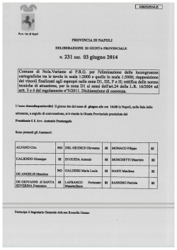 DGP n. 231/2014 - Provincia di Napoli