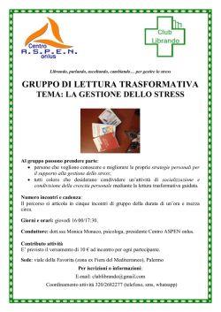 Gruppo di lettura trasformativa per la gestione dello