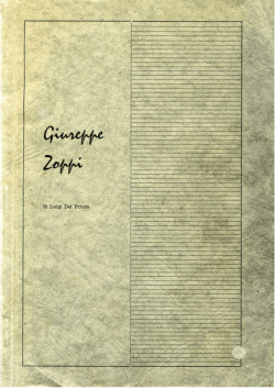 Giuseppe Zoppi Tesi di laurea di Luigi Del Priore
