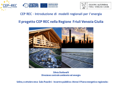 Progetto CEP REC - Regione Autonoma Friuli Venezia Giulia