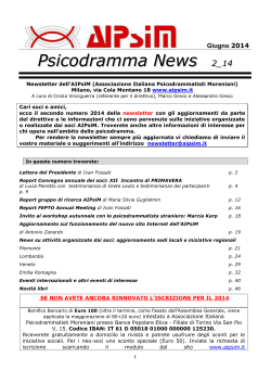 Giugno 2014 - 2_14 - Psicodramma news
