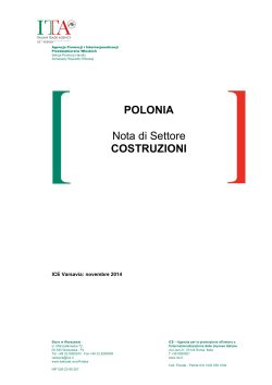 Polonia, Nota di settore Costruzioni