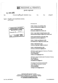 regione del veneto - Ordine degli Architetti della Provincia di Verona