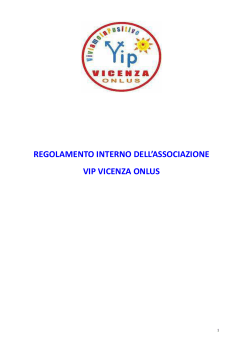 Regolamento Vip Vicenza 08.06.2011